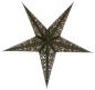 Preview: Baby Kala Black / Copperglitter - Foldable glowing Paperstar with 5 points, 40 cm